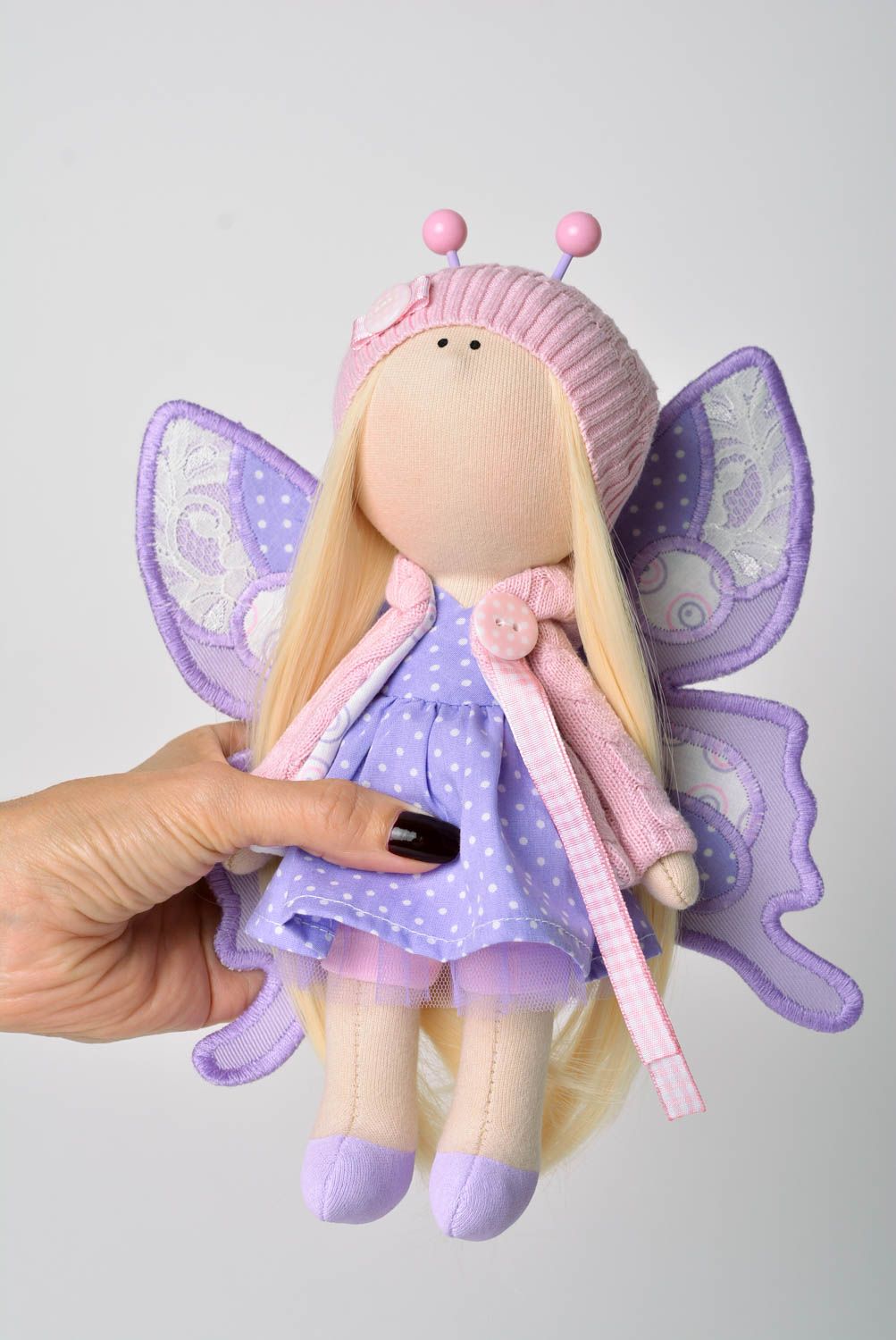 Кукла ручной работы кукла из ткани авторская кукла из натуральных тканей фото 2