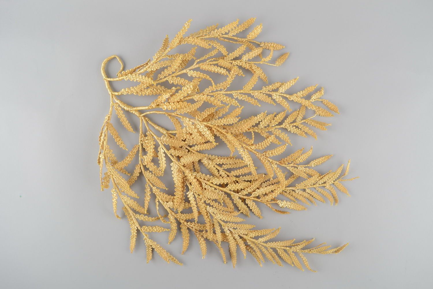 Amulet of straw branch of fern photo 3