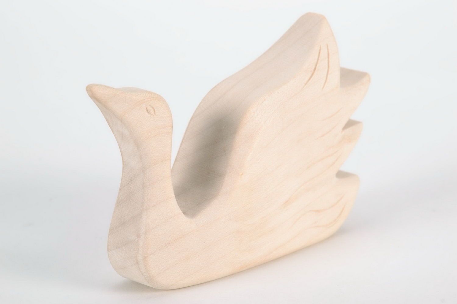 Swan made from maple wood photo 3