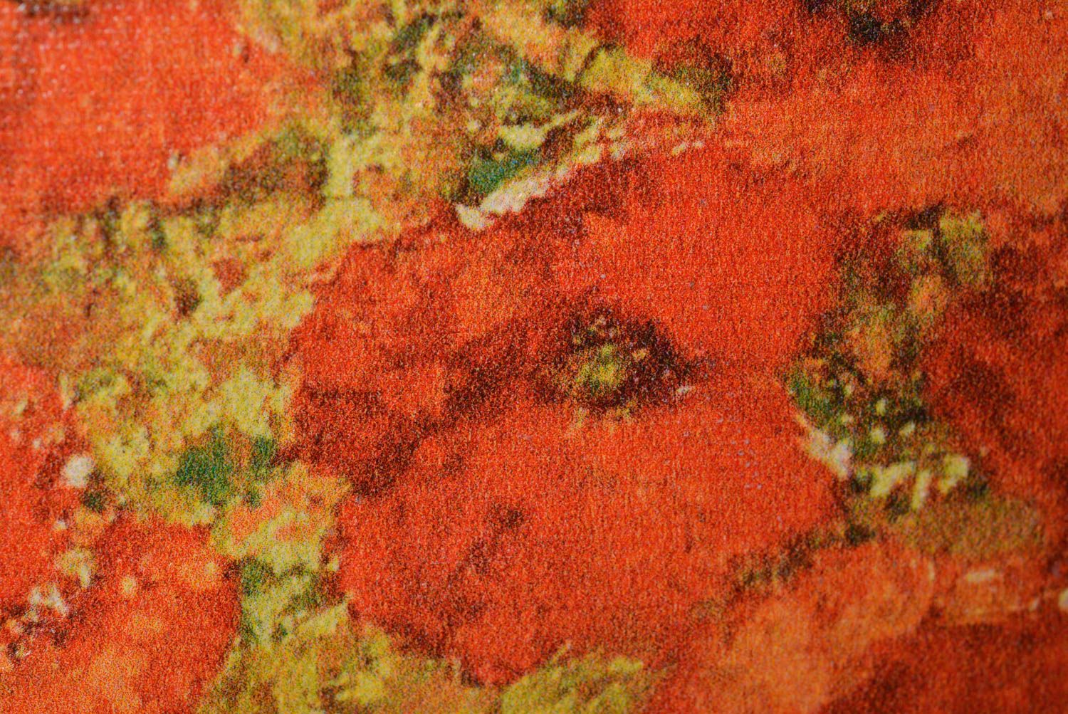 Sac à main fleurs fait main Sac cabas en jean Cadeau original Pavots rouges photo 2