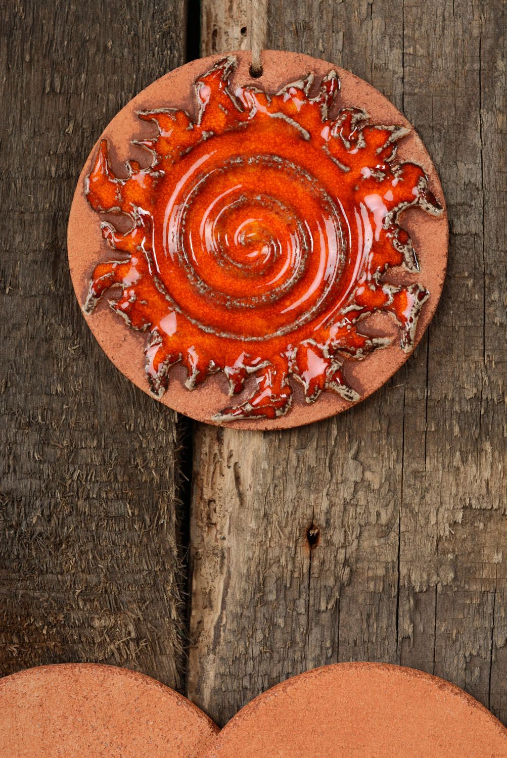Amuleto de cerâmica Espiral foto 4
