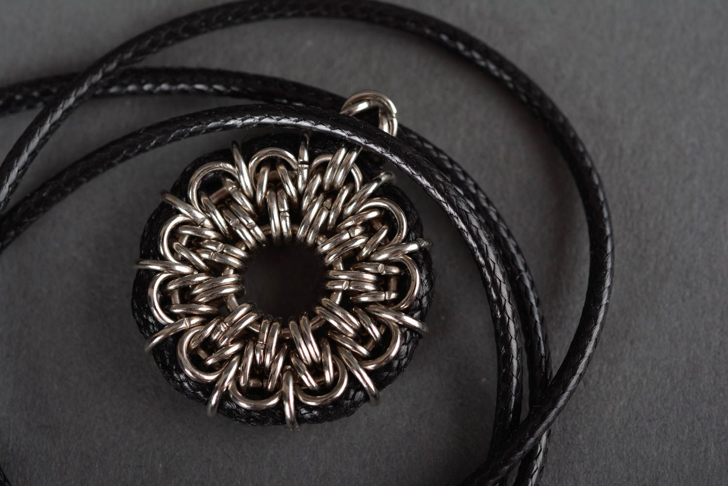Handmade metal jewelry metal earrings metal pendant handmade accessories photo 4