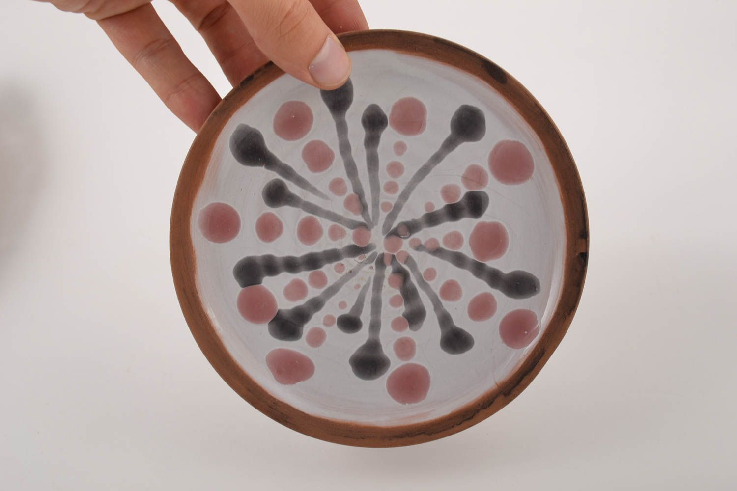 Plato de cerámica hecho a mano ecológico utensilio de cocina regalo original foto 3