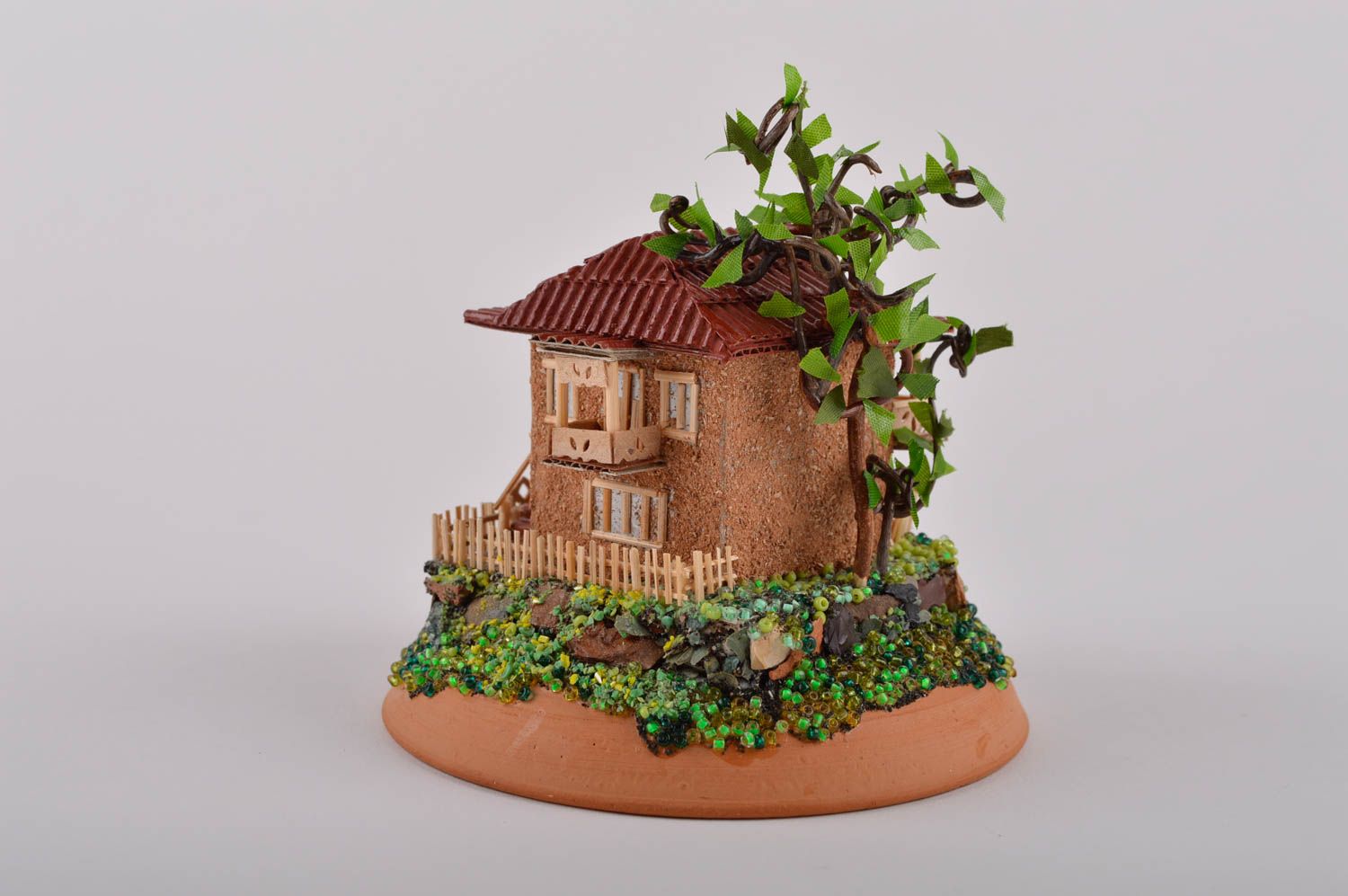 Deko Haus aus Holz Souvenir handmade originelles Geschenk Deko für Interieur foto 4