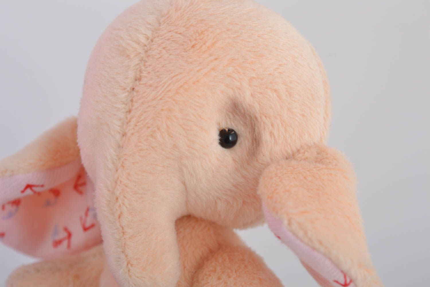 Jouet enfant fait main Peluche en tissu éléphant mignon Cadeau original photo 2