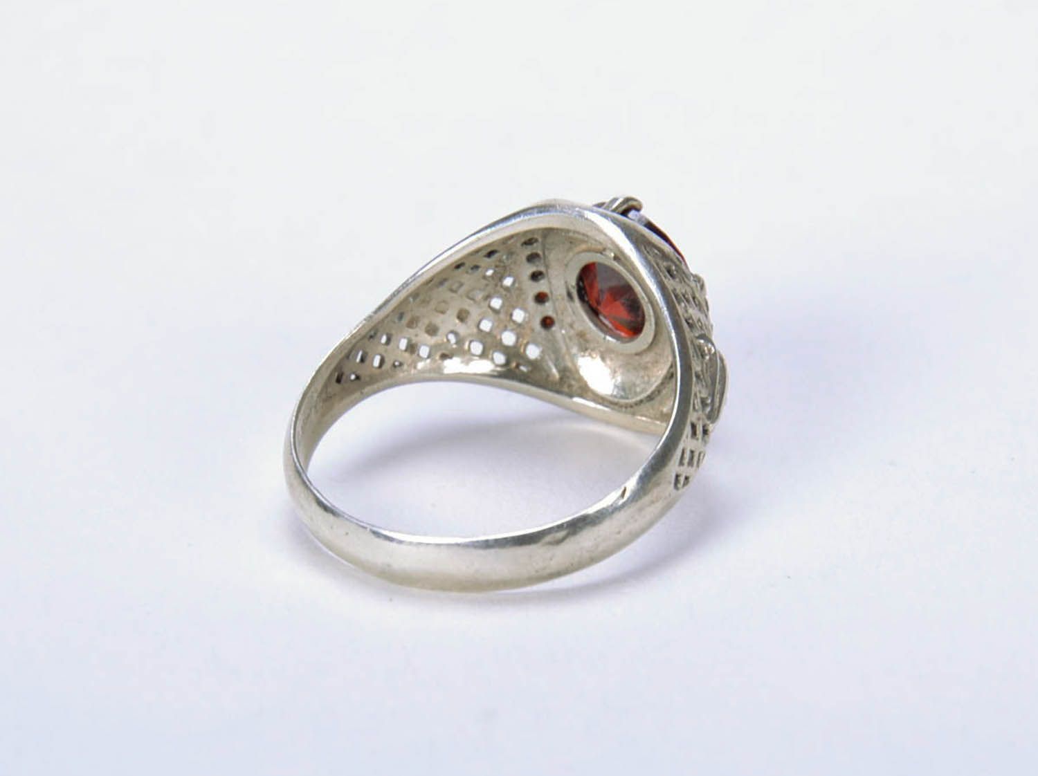 Women's silver seal ring photo 2