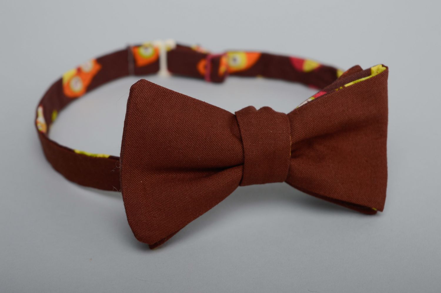 Funny fabric bow tie for girls and boys photo 3