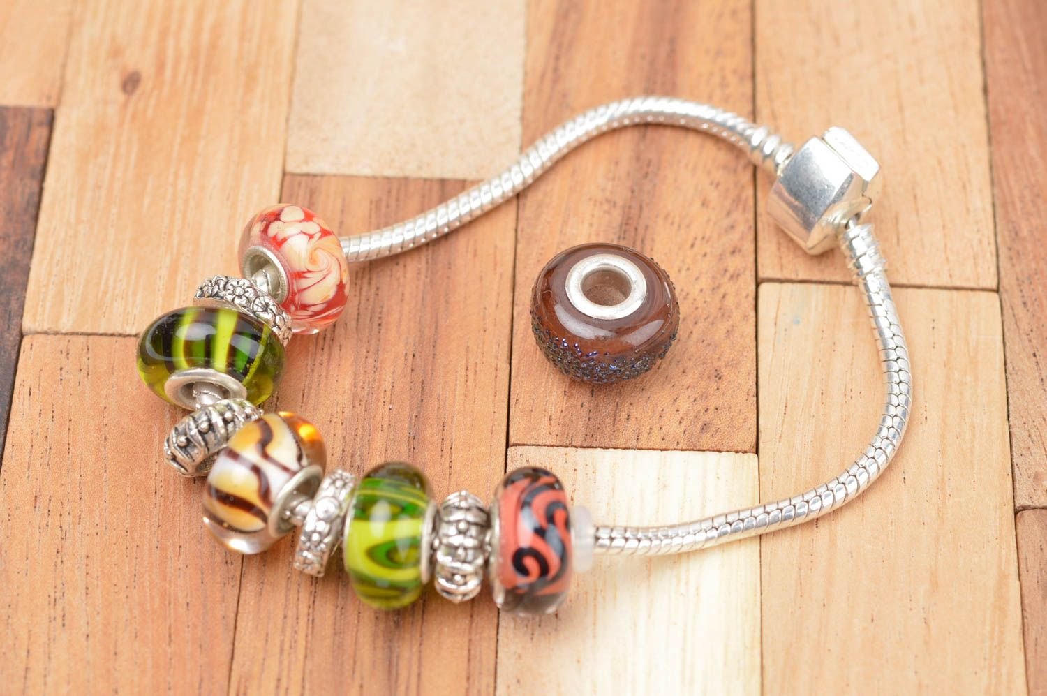 Handmade glass beads lampwork glass bead art materials art and craft supplies photo 4