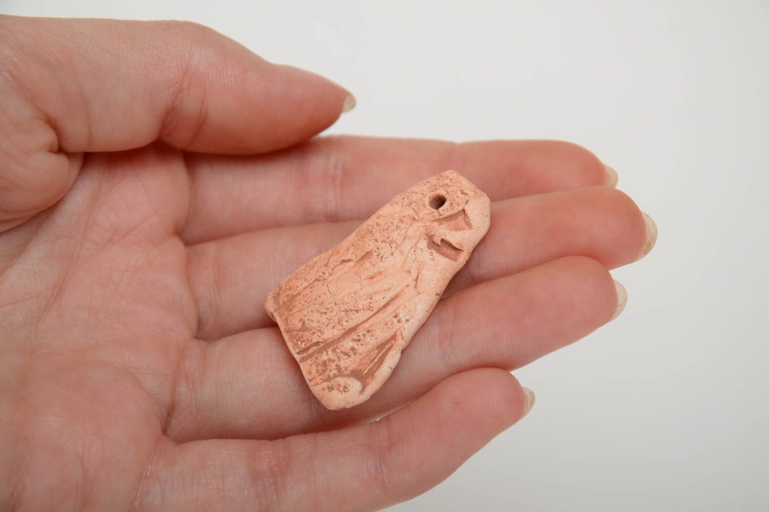DIY handmade designer unusual clay blank pendant for jewelry making photo 5