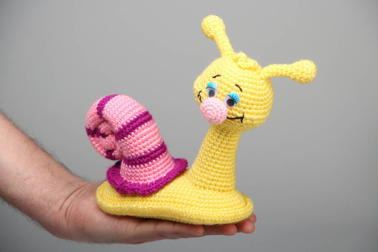 Charming crochet toy Snail photo 4