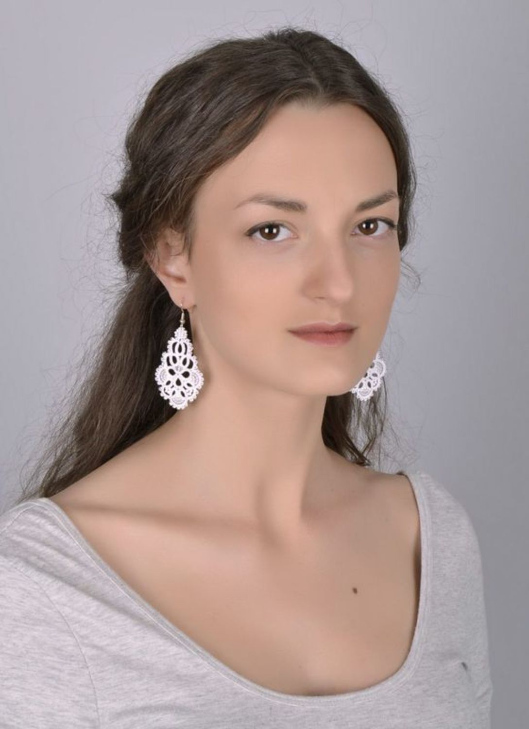 Lace earrings photo 5