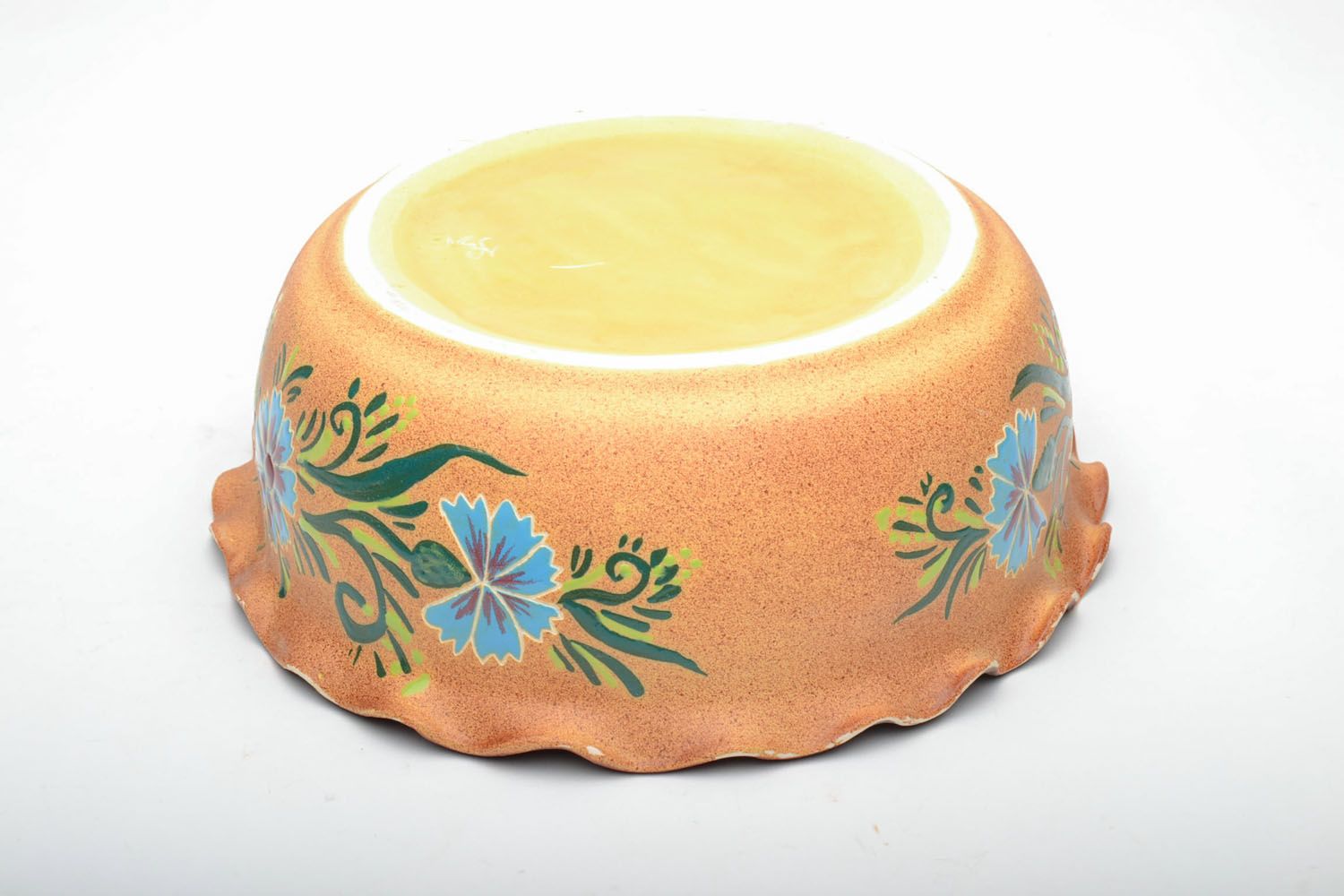 Escudilla cerámica pintada con esmalte foto 4