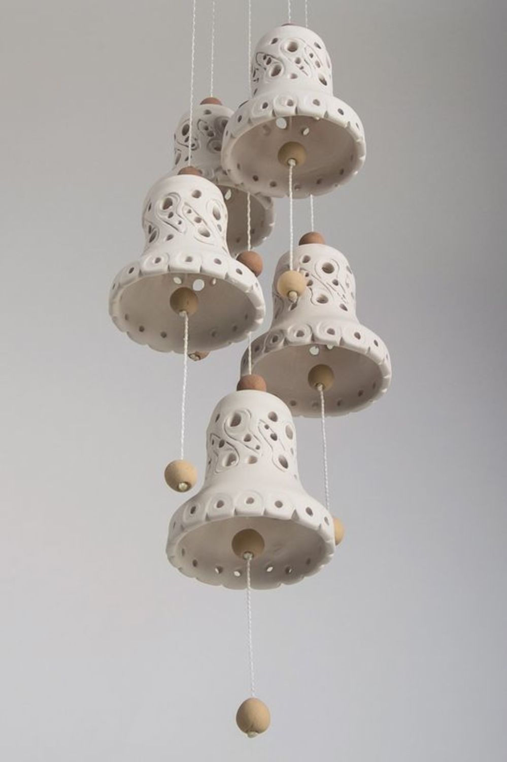 Ceramic bells pendant photo 4