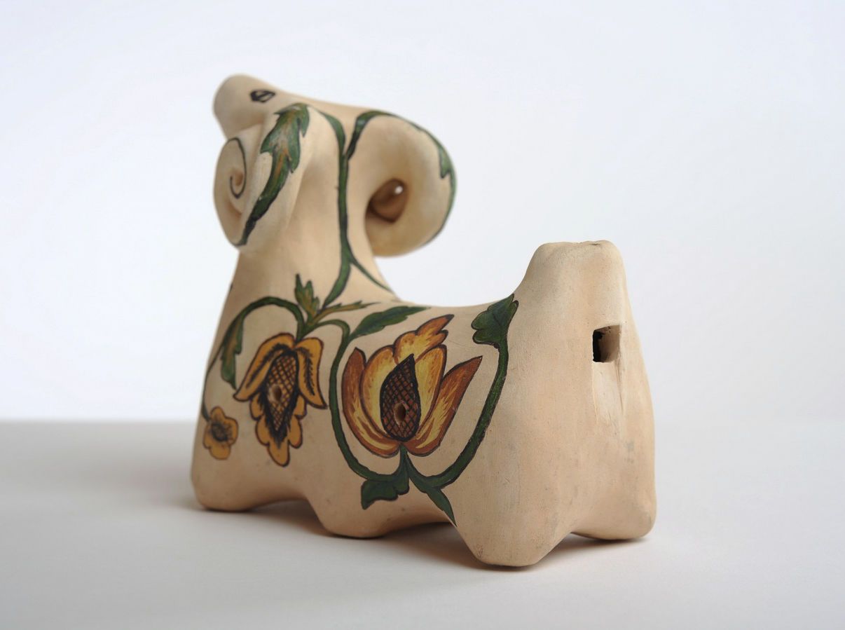 Handmade Keramik Spielzeug Lippenpfeife foto 5