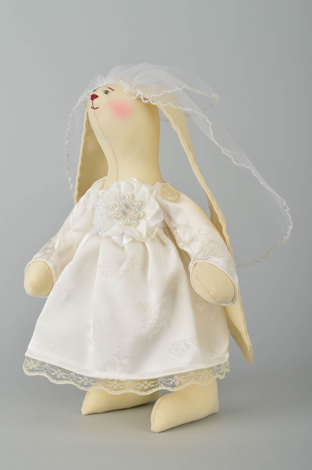 Kuscheltier Hase handmade Geschenk für Kinder Haus Deko Spielzeug Hase Braut foto 2
