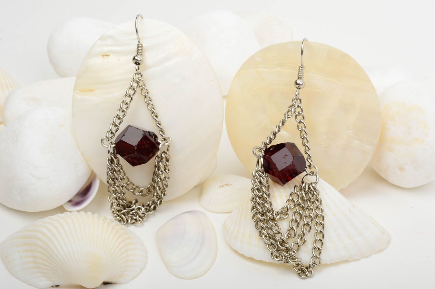 Handmade earrings designer earrings unusual accessories fashion jewelry photo 1