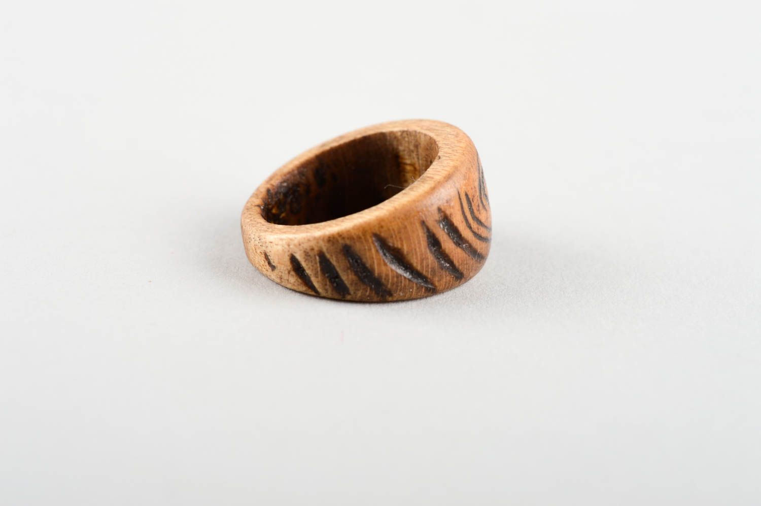 Beautiful handmade wooden ring fashion trends accessories for girls wood craft photo 5
