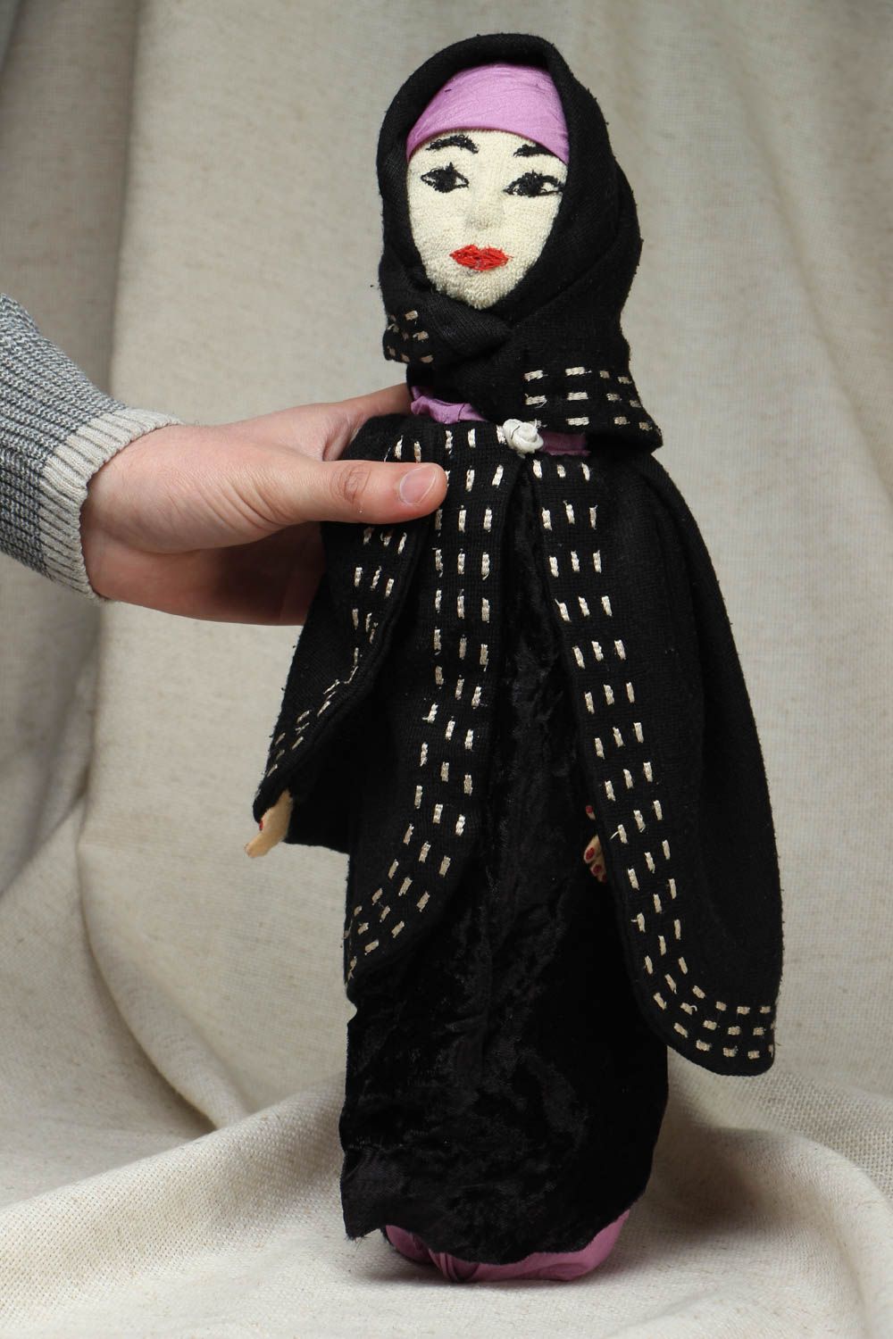 Дизайнерская кукла из ткани Зухра фото 4