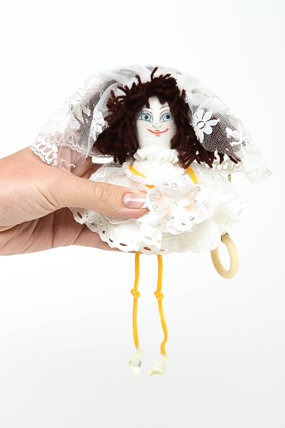 Handmade toy unusual doll designer doll home decor interior doll for nursery photo 5
