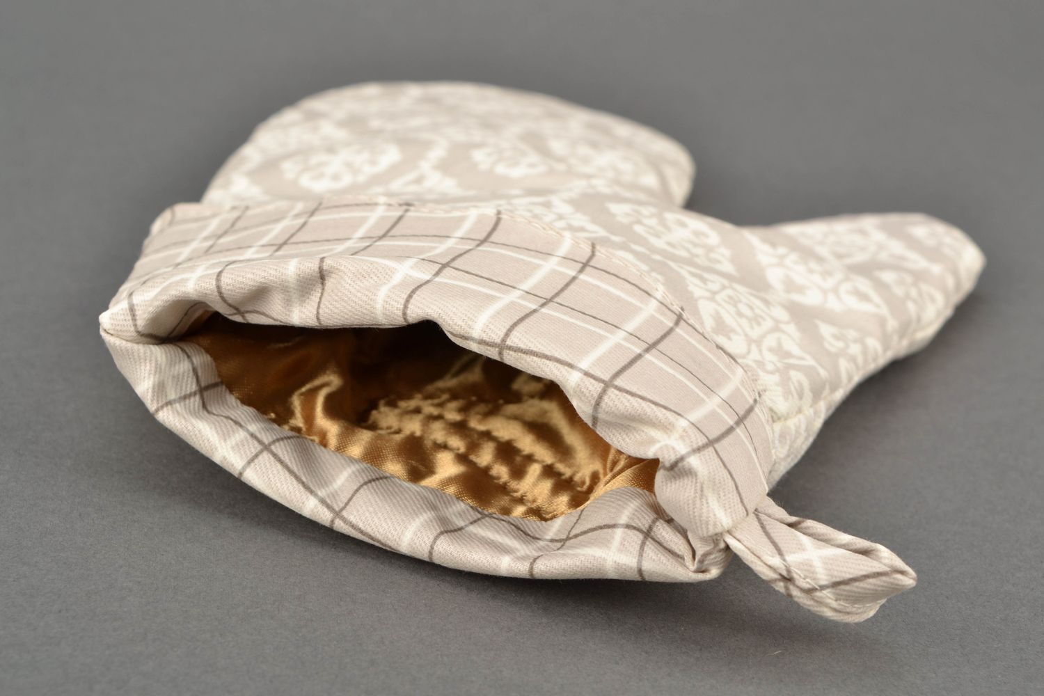 Handmade Ofenhandschuh für Küche aus Baumwolle mit Füllungsmaterial Polyester foto 4