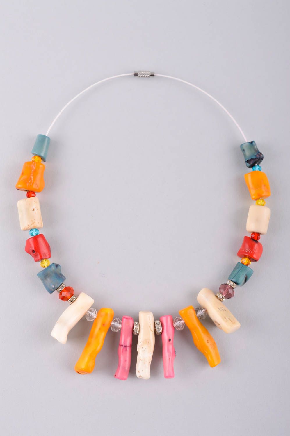 Handmade accessory unusual jewelry handmade necklace gift ideas beaded jewelry photo 2