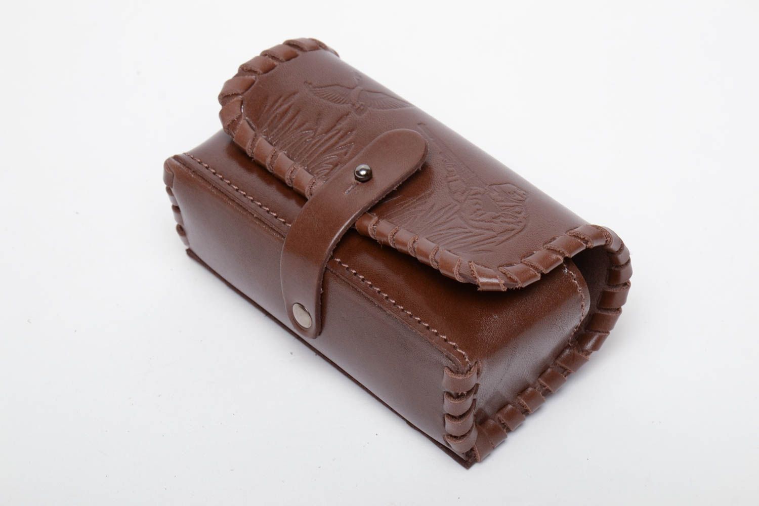 Leather cartridge pouch photo 3