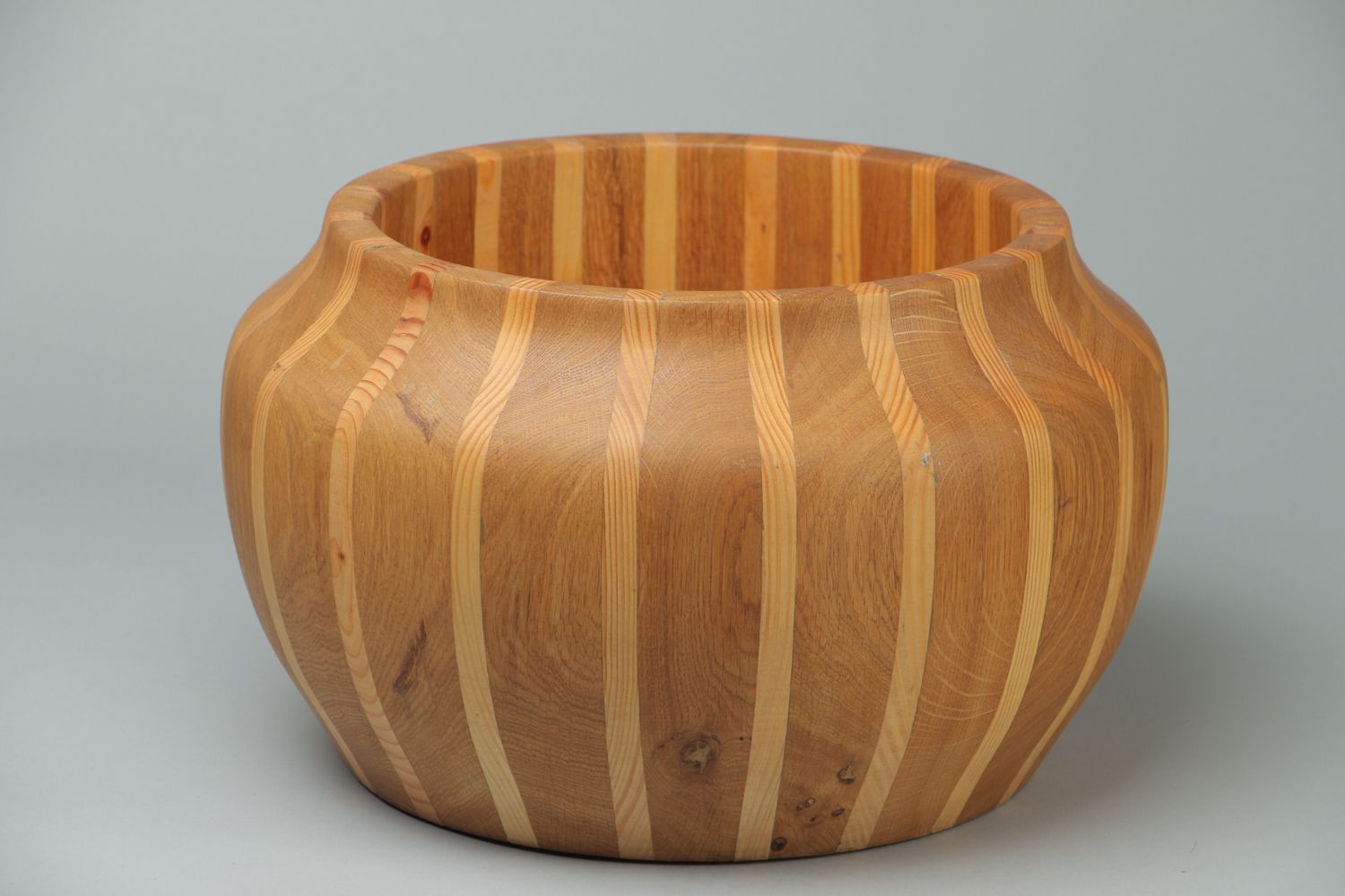 Handmade wooden cachepot photo 1