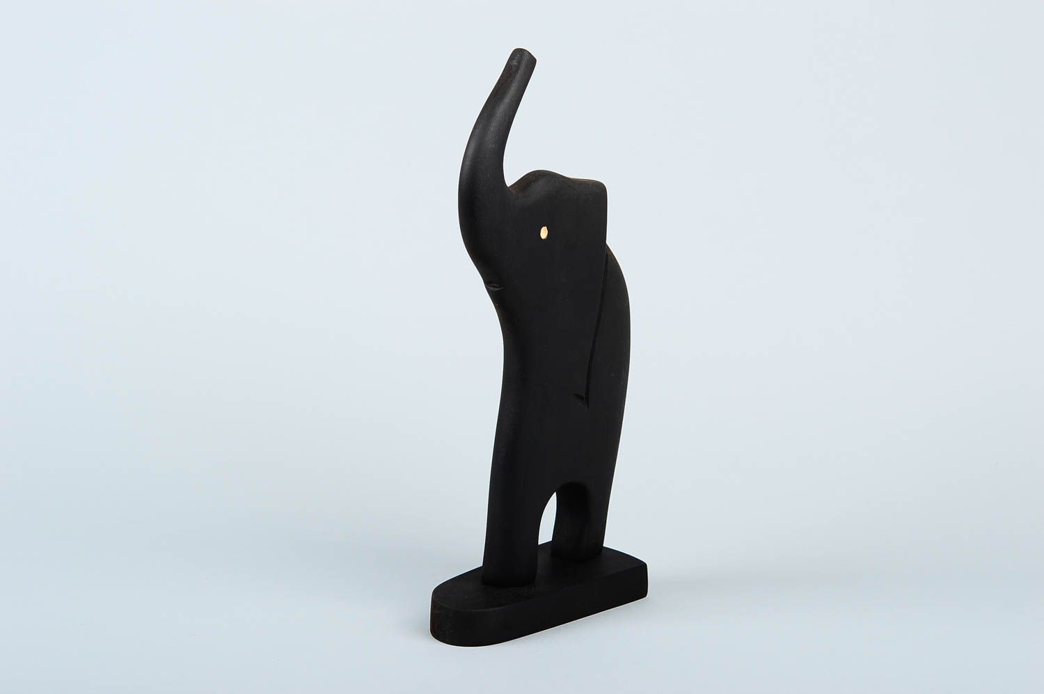 Статуэтка из дерева хэнд мэйд фигура из дерева сувенир из дерева Слон черный фото 4