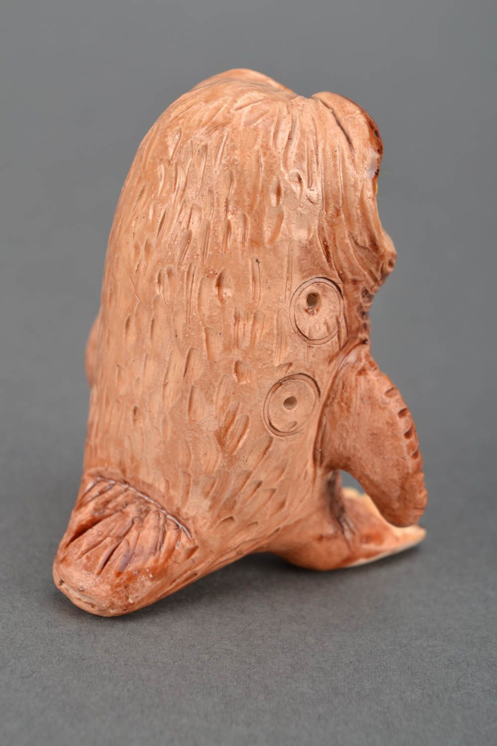 Unusual ceramic toy Owl photo 4