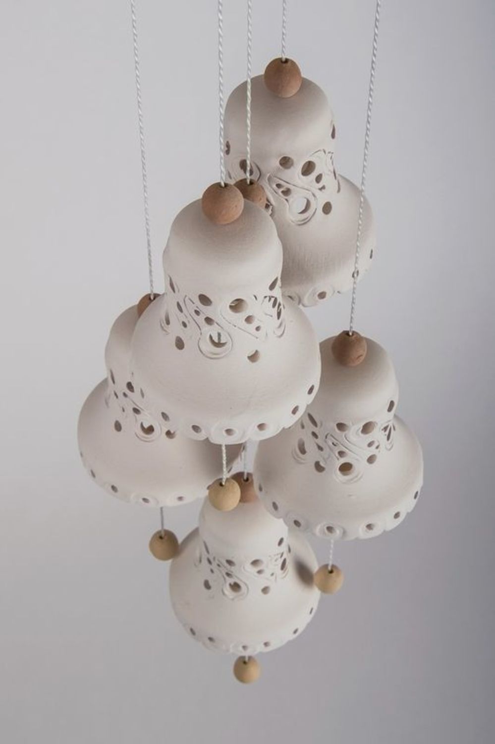 Ceramic bells pendant photo 2