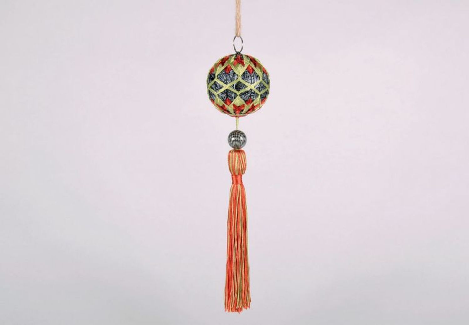 Hanging decoration in east style Temari Christmas ball photo 2