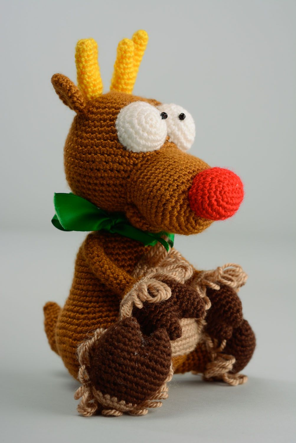 Cristmas crochet toy Rudolph Reindeer photo 1