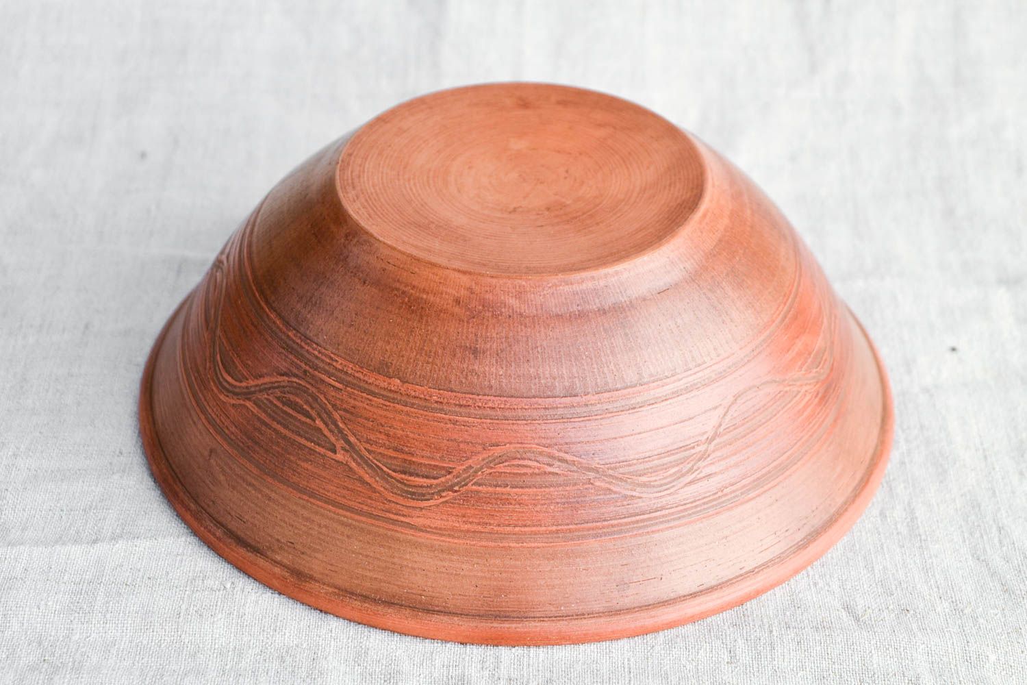 Handmade ceramic plate pottery bowl serving plate salad bowl kitchen decor photo 5