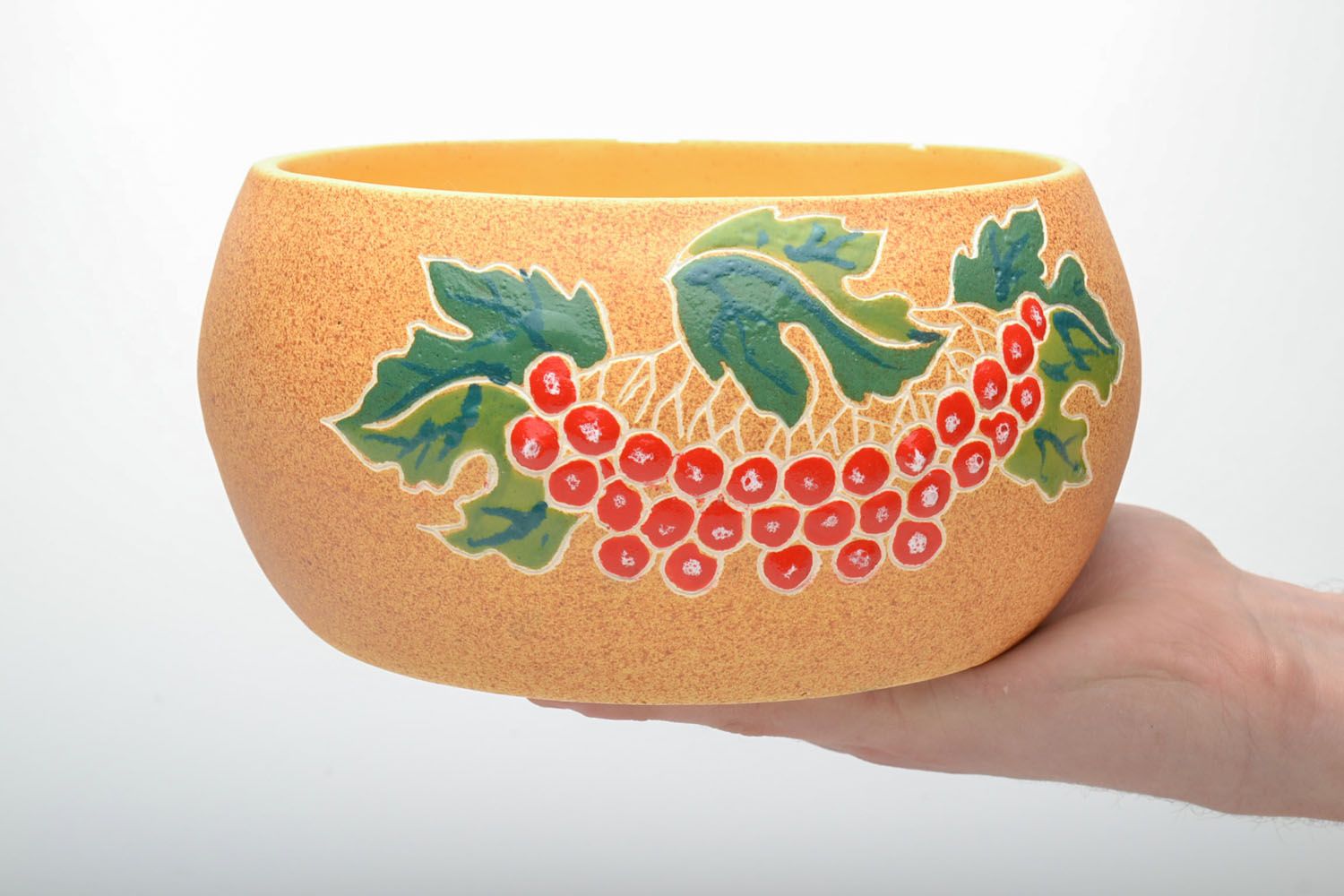 Ceramic bowl with painting photo 5