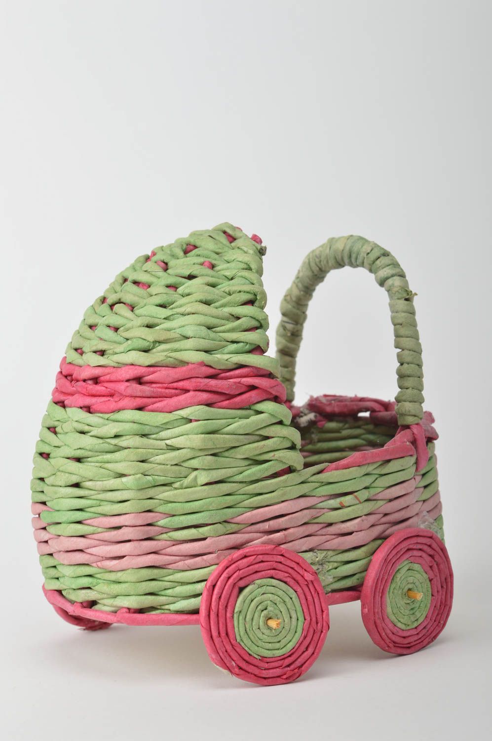 Beautiful handmade woven paper basket newspaper basket designs the living room photo 2