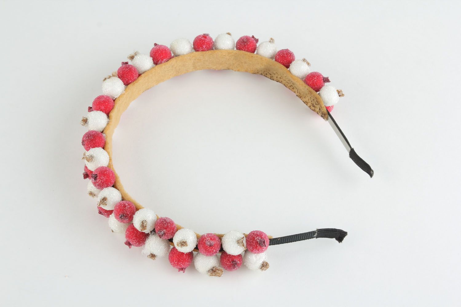 Headband with berries Frosted Cranberry  photo 3