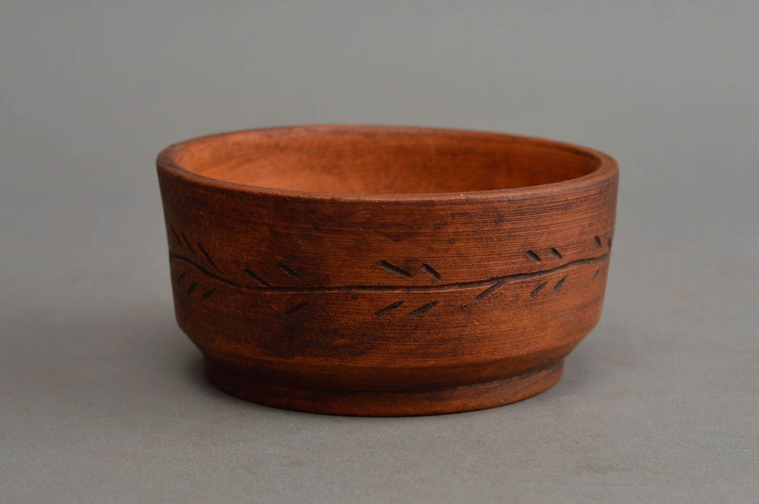 Handmade ceramic plate unusual stylish kitchenware designer clay present photo 2