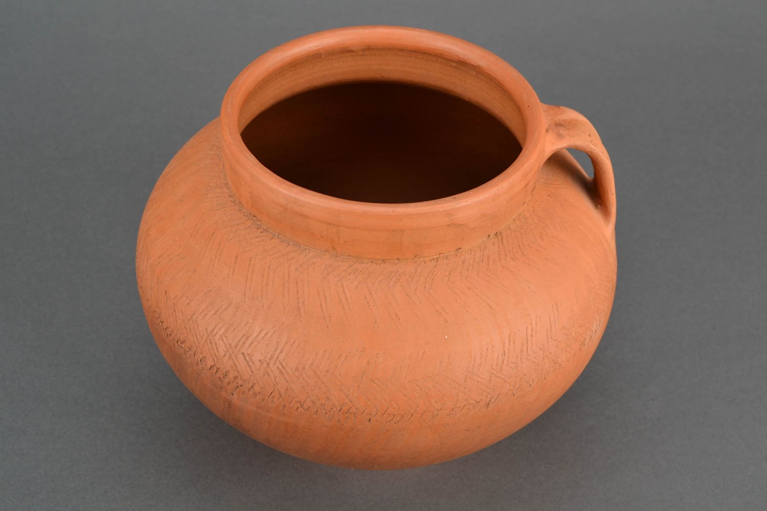 Ceramic pot for baking kilned with milk 4 l photo 4