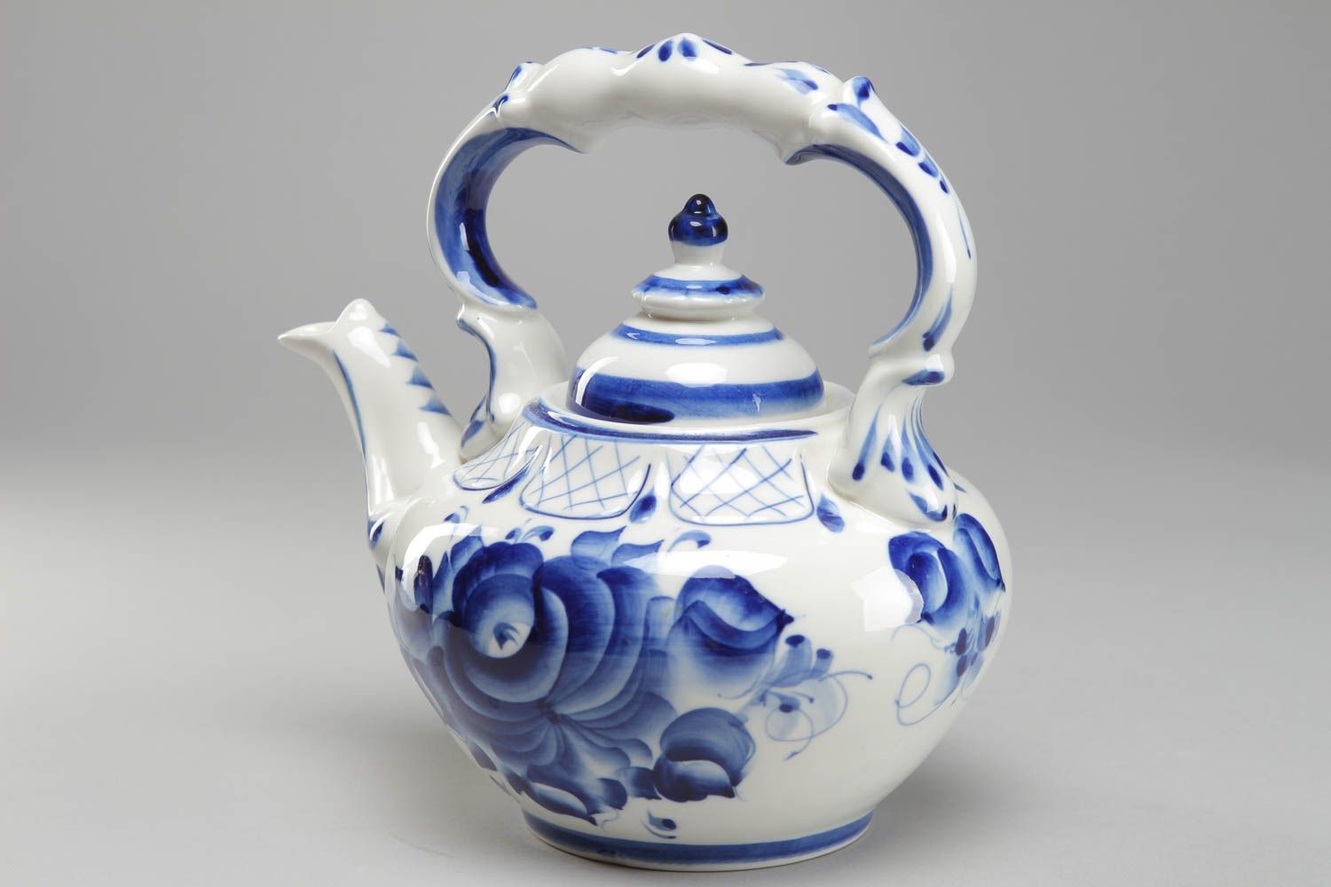 Gzhel porcelain teapot  photo 2
