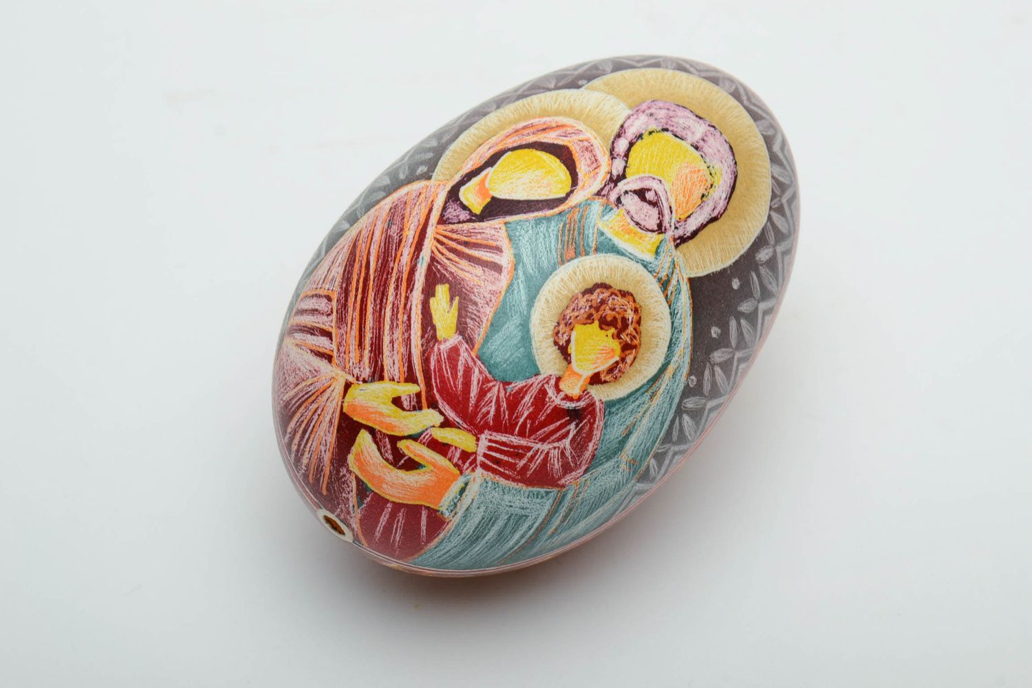 Huevo de Pascua pintado artesanal foto 2