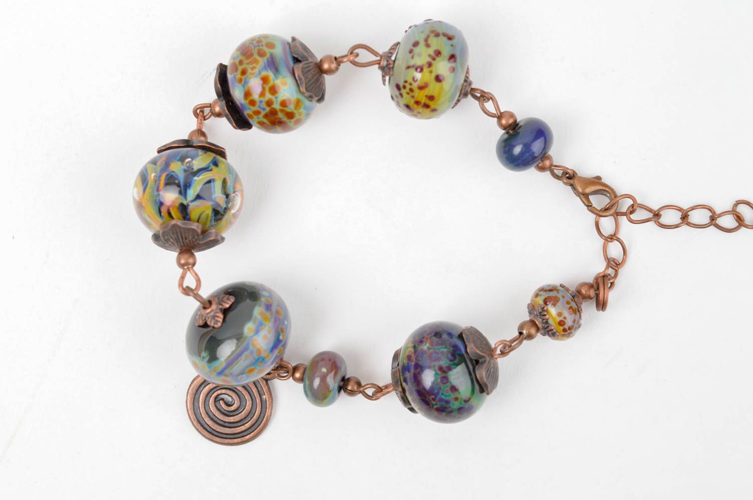 Stylish handmade glass bead bracelet beaded bracelet designs gifts for her photo 3