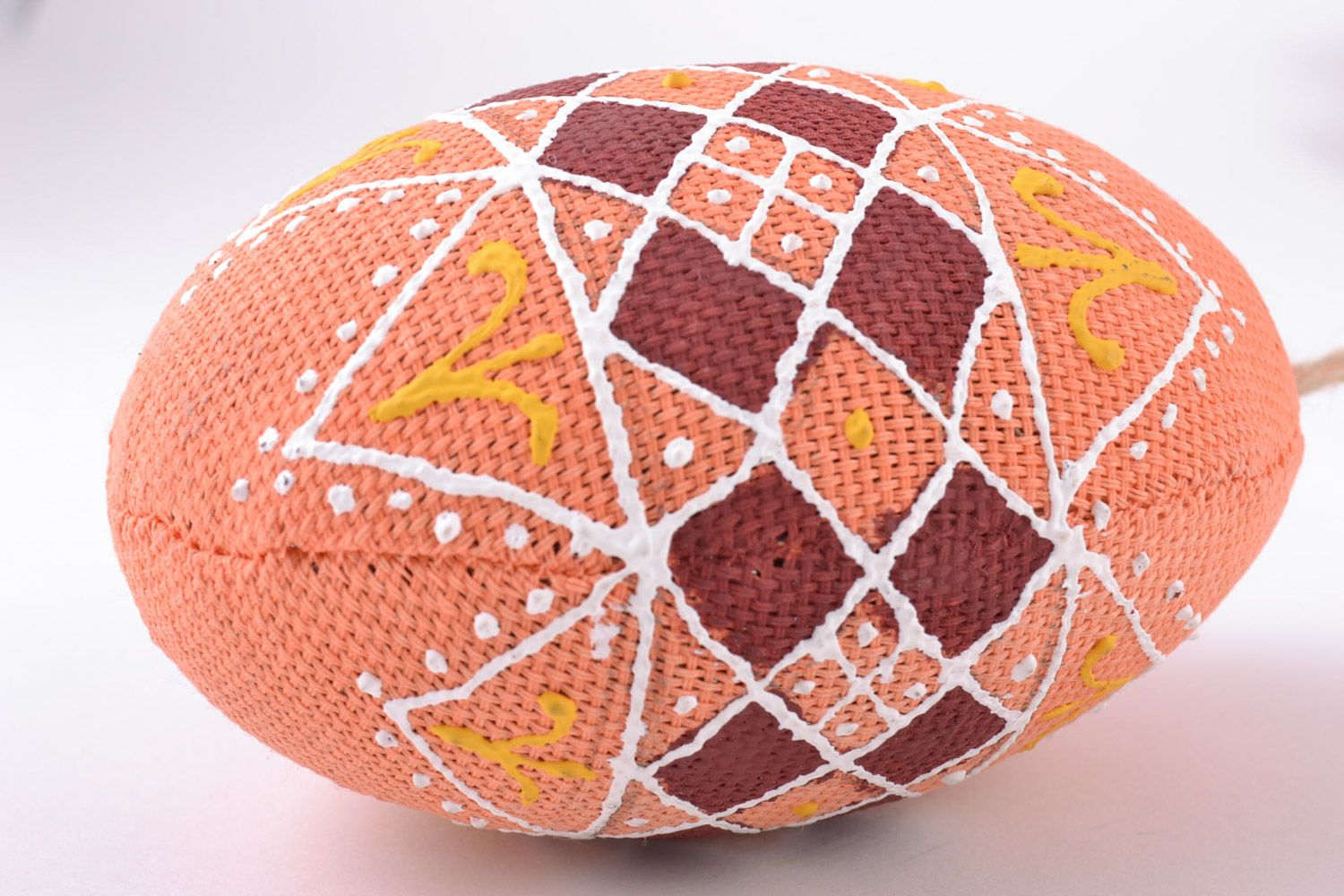 Colgante decorativo de tela con forma de huevo de Pascua artesanal aromatizado foto 2
