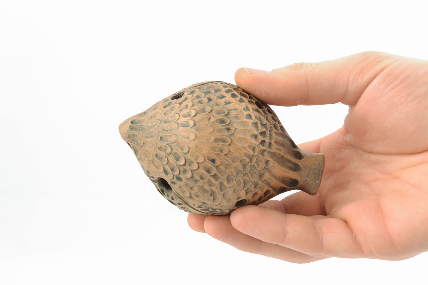 Homemade ceramic penny whistle Fish photo 4