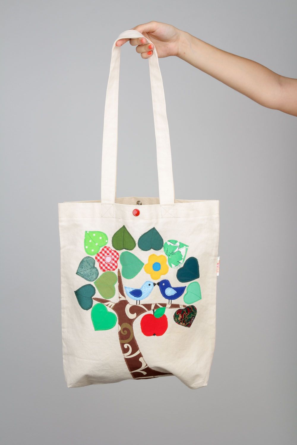Homemade textile bag The Tree of Happiness photo 2