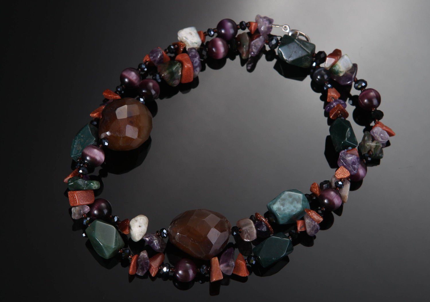 Necklace made of natural stones, handmade photo 2