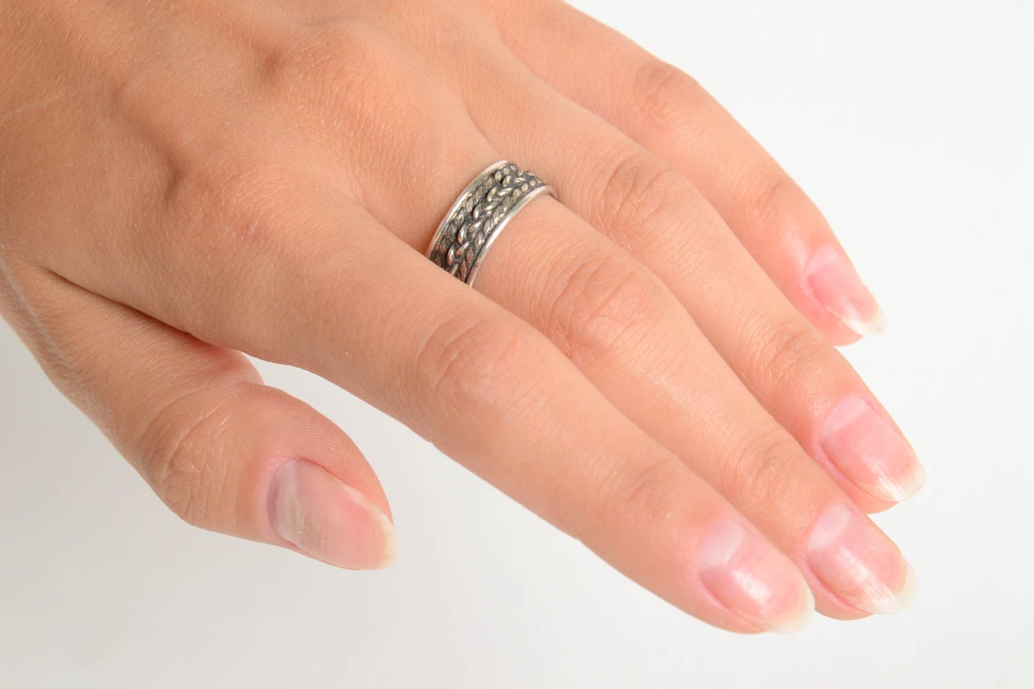 Серебряное кольцо хэнд мэйд женское кольцо серебряное украшение ювелирное фото 2