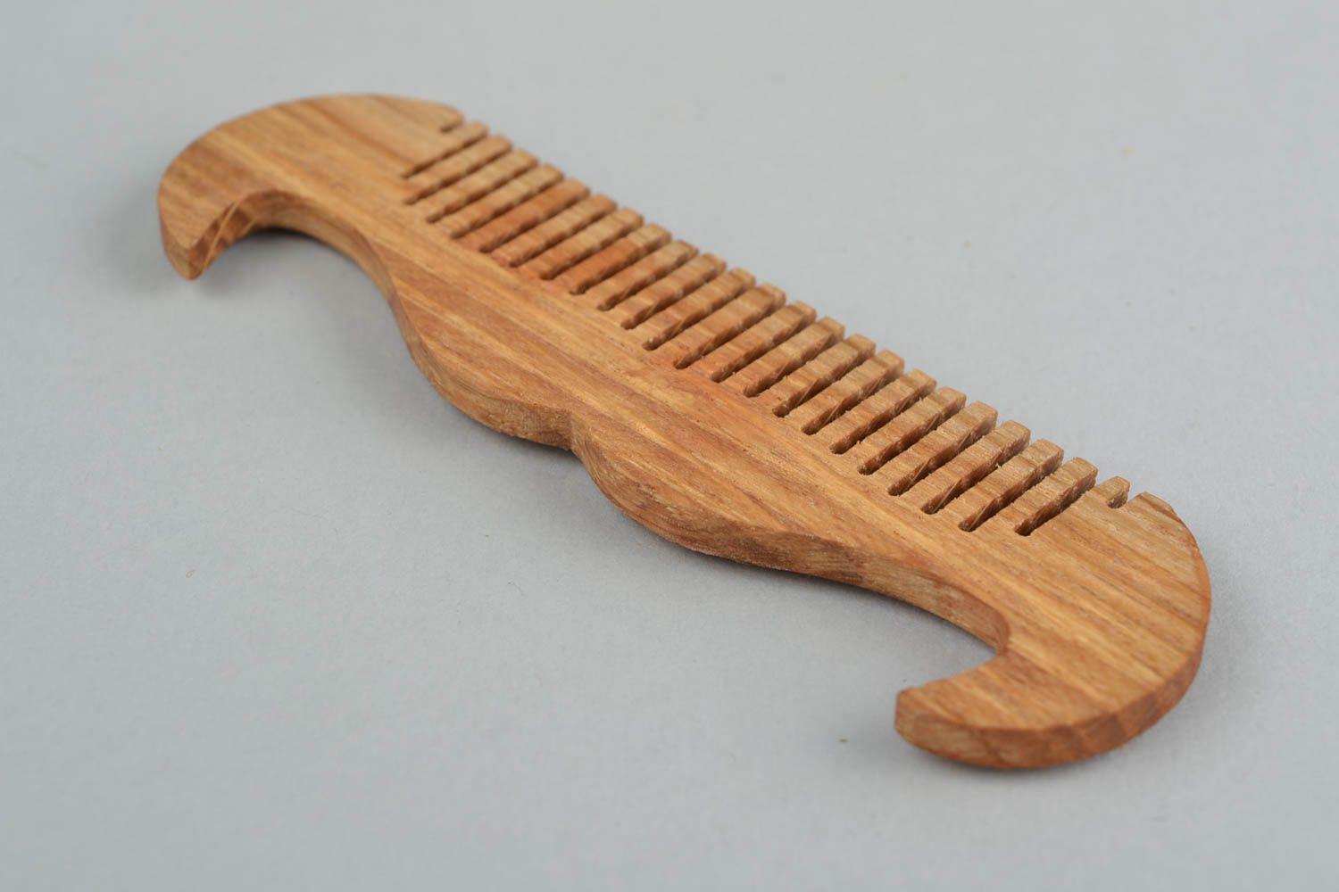 Brauner Holz Bart Kamm handmade Accessoire für Männer originell Geschenk  foto 5