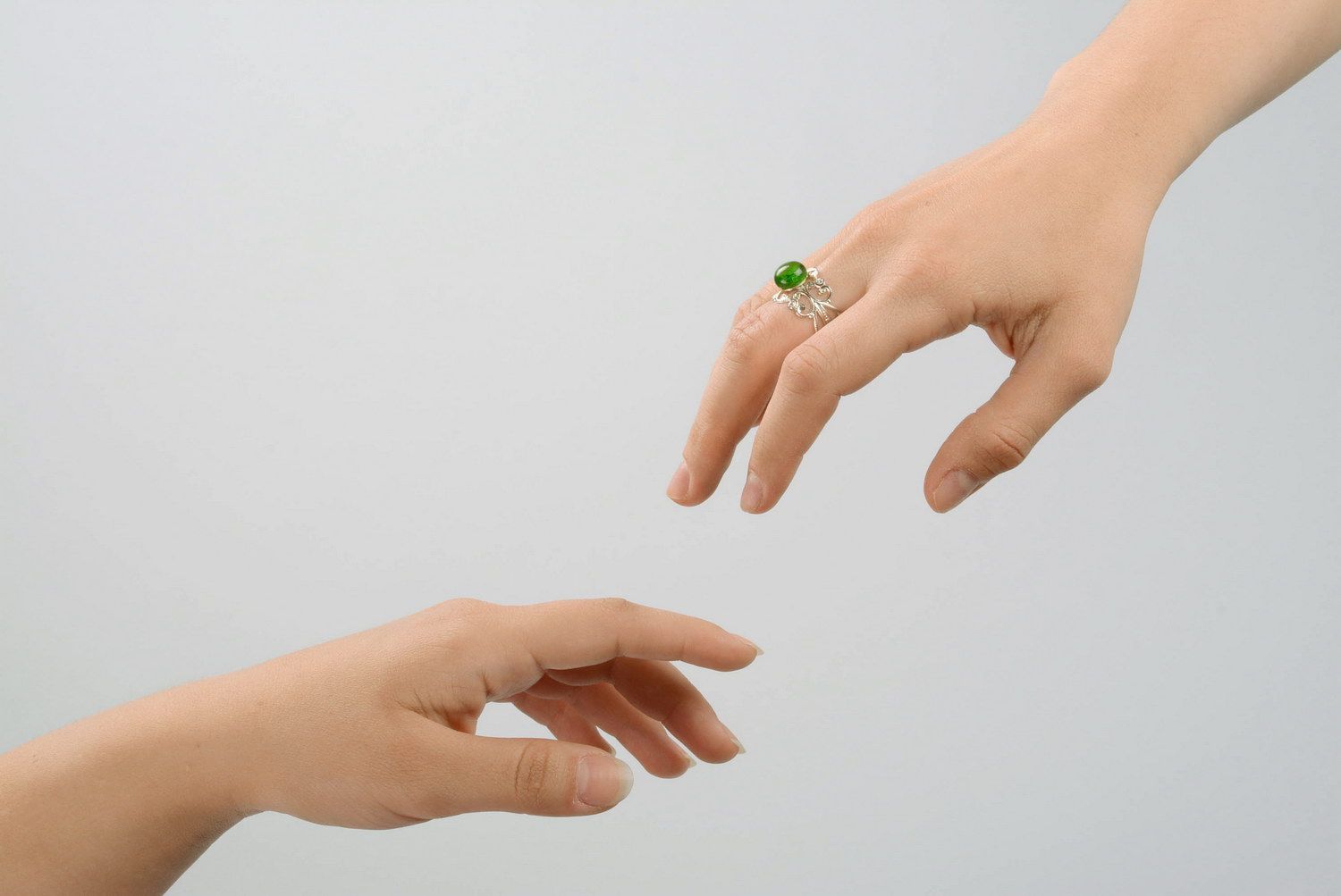 Grüner Ring mit Stein aus Glas Prinzessin  foto 5