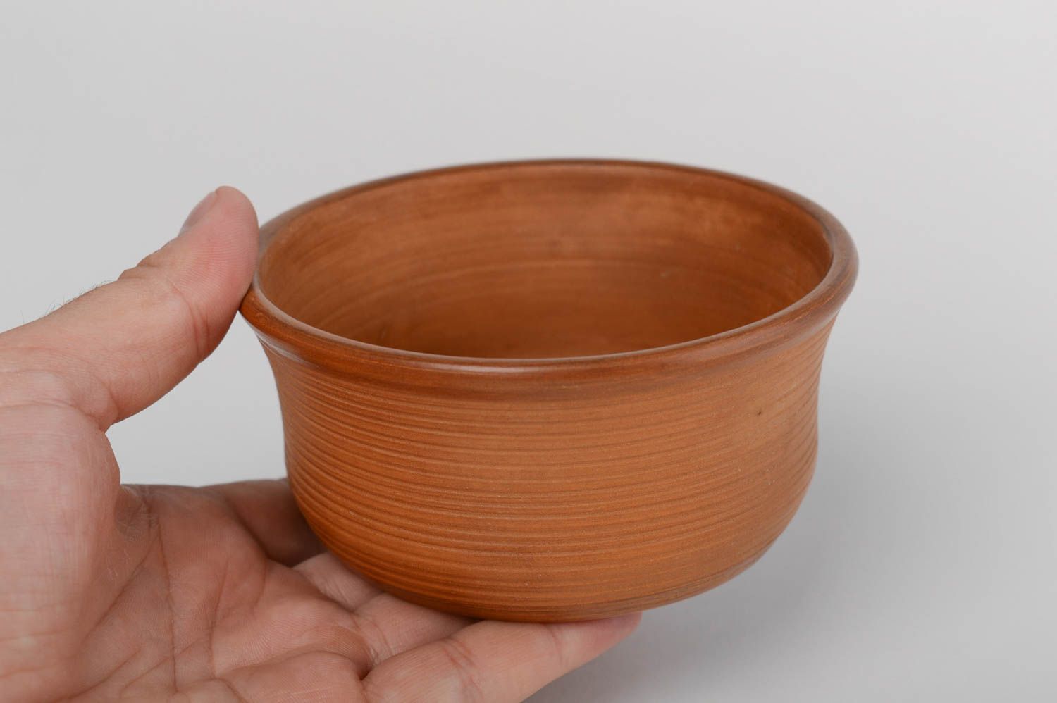 Cuenco de cerámica hecho a mano de arcilla vajilla moderna regalo original foto 5