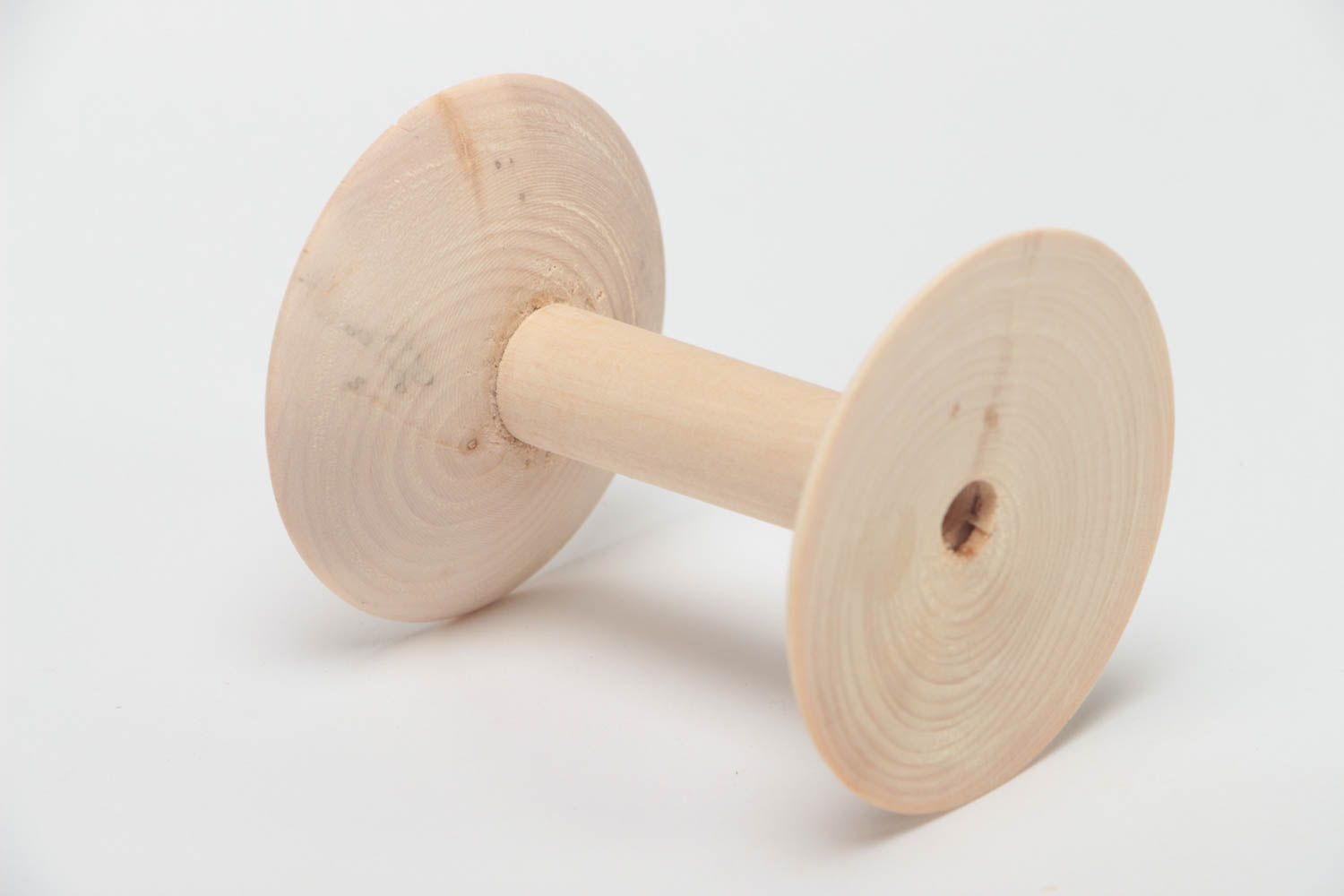 Handmade Holz Spule für Spitzen Rohling Kiefernholz zum Bemalen oder Decoupage foto 2